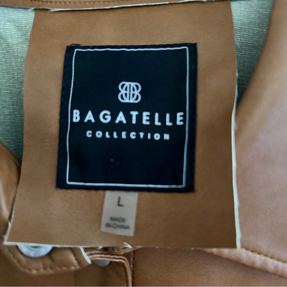 Bagatelle Collection | Faux Leather Oversized Shacket Size Large - Picture 2 of 8